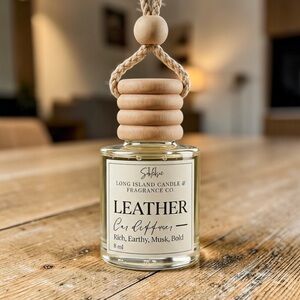 Leather Car Diffuser - 8ml | Rich, Earthy, Musk & Bold Scent | Fragrance